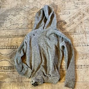 Figs heather gray zip up hoodie